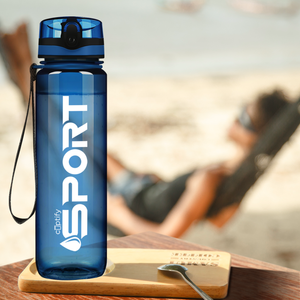 Blue with White 32oz Tritan™ Sport Water Bottle