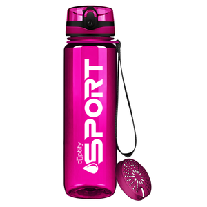 Fuschia with White 32oz Tritan™ Sport Water Bottle