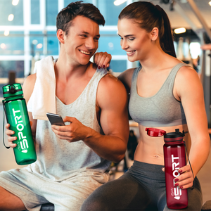 Green with White 32oz Tritan™ Sport Water Bottle