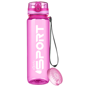Pink with White 32oz Tritan™ Sport Water Bottle
