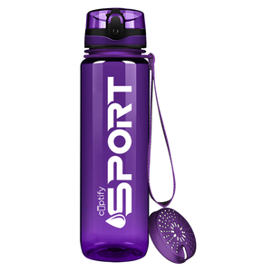 Purple with White 32oz Tritan™ Sport Water Bottle