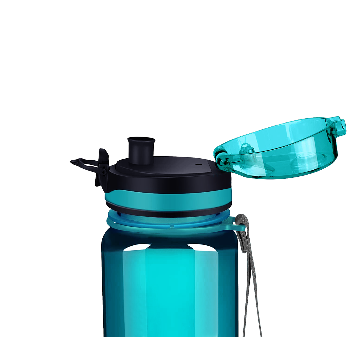 Cuptify Teal Gloss 32 oz Motivational Water Bottle