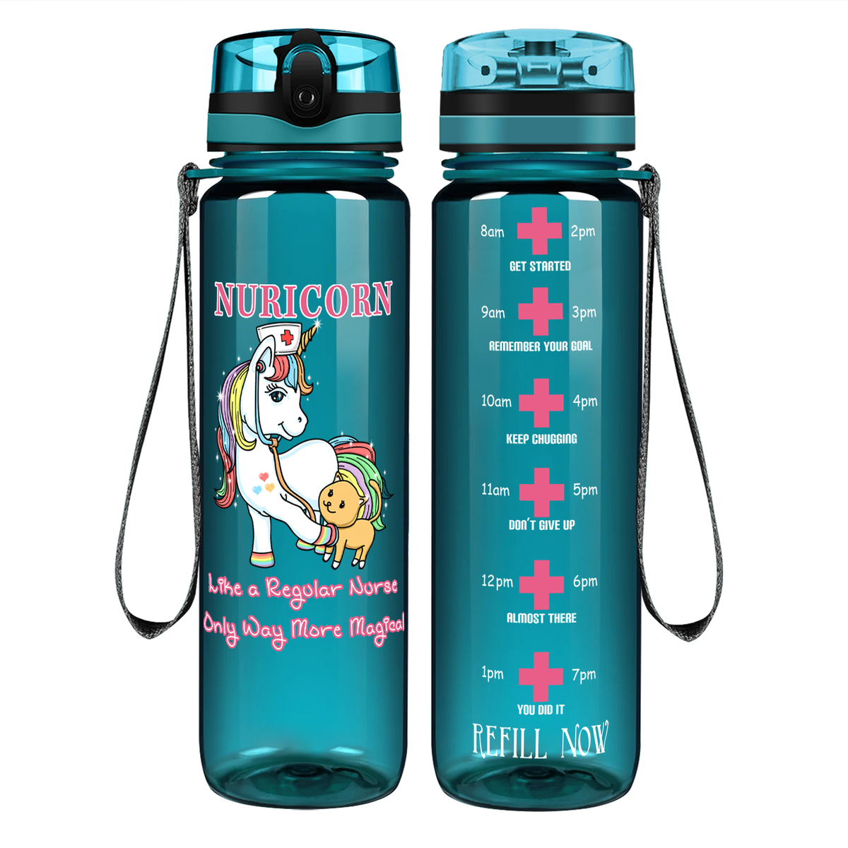 Nuricorn Way More Magical on 32oz Motivational Nurse Water Bottle