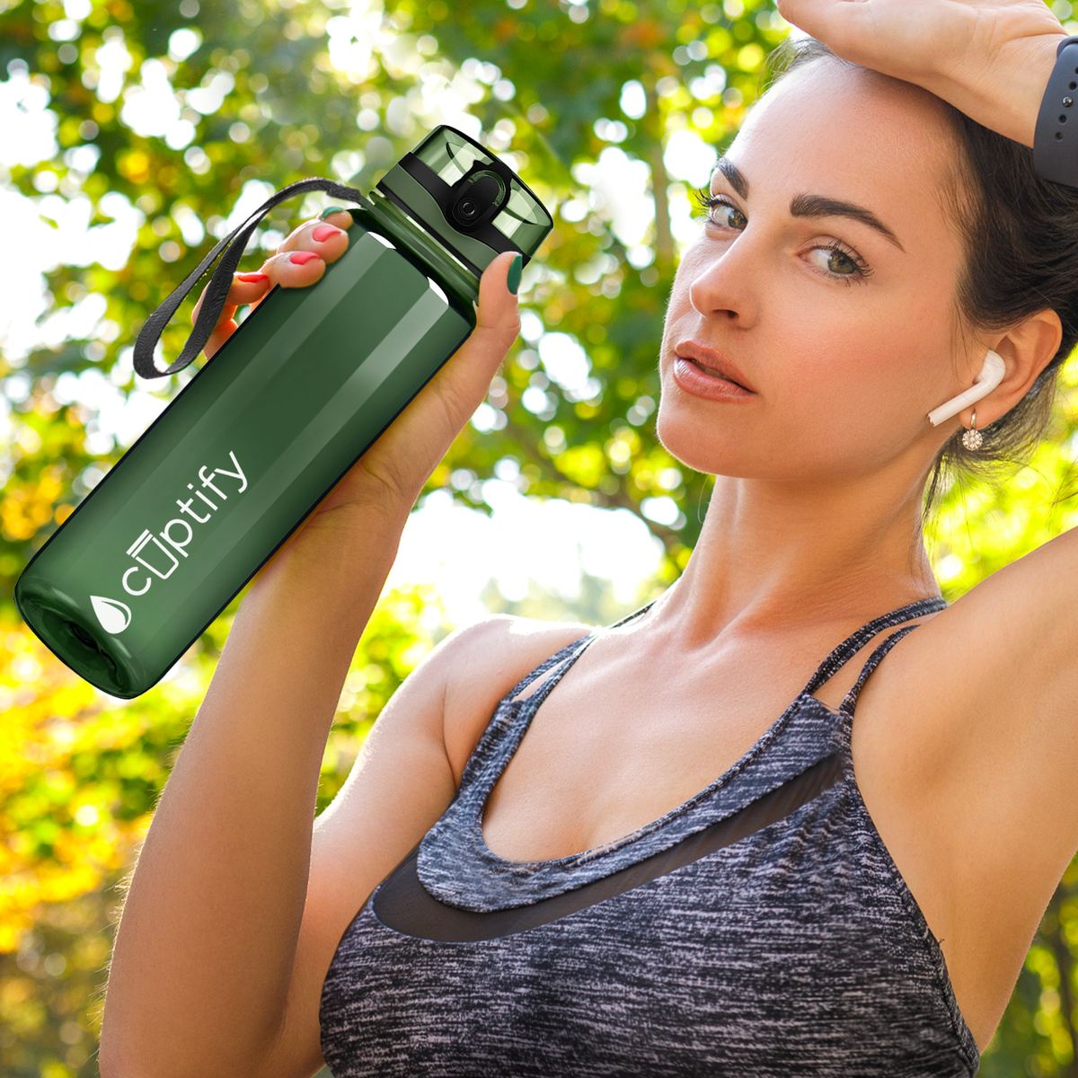 Cuptify Army 32 oz Water Bottle