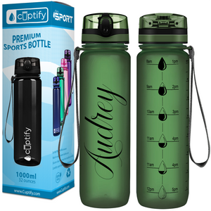 Cuptify Personalized Army Frosted 32 oz Water Bottle