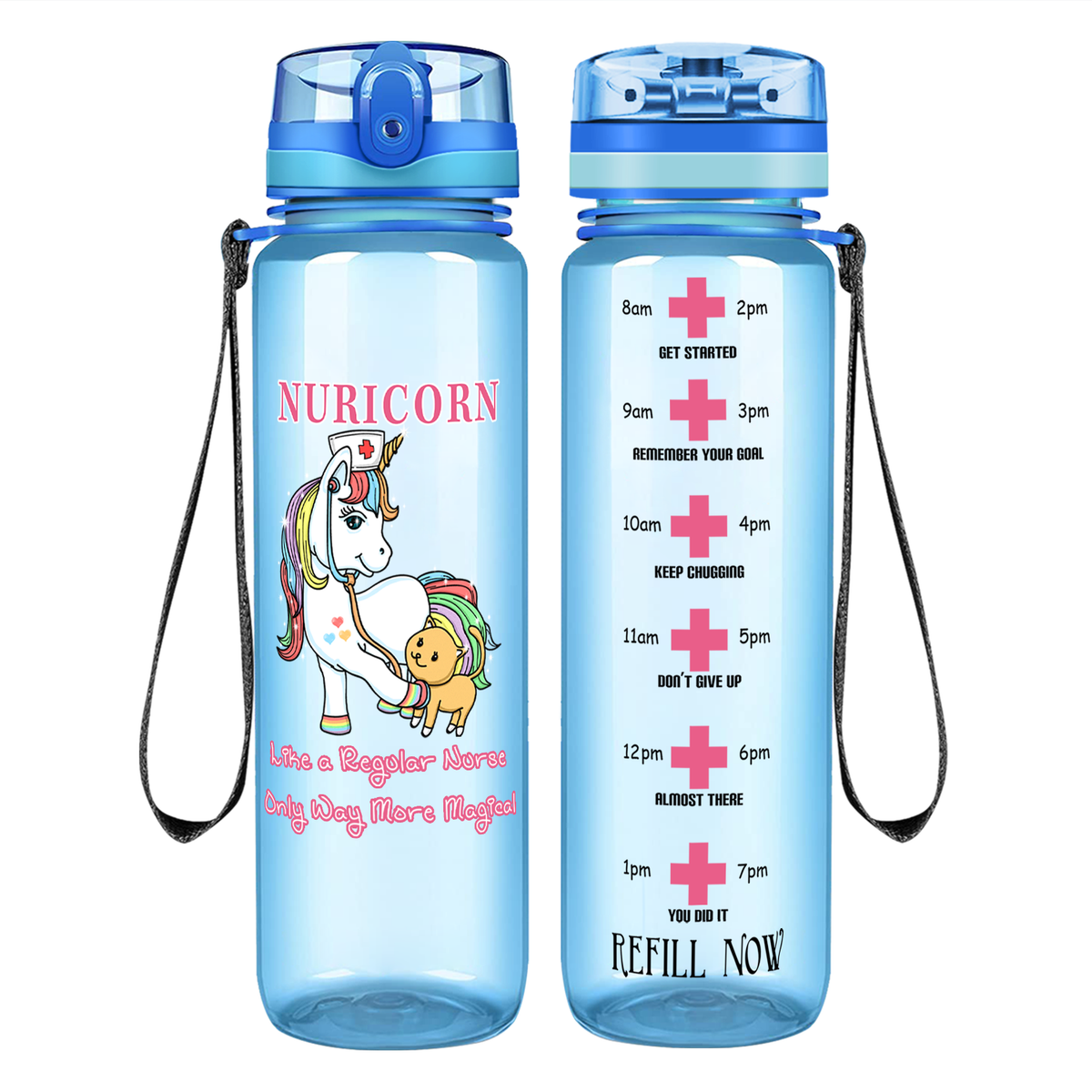Nuricorn Way More Magical on 32oz Motivational Nurse Water Bottle