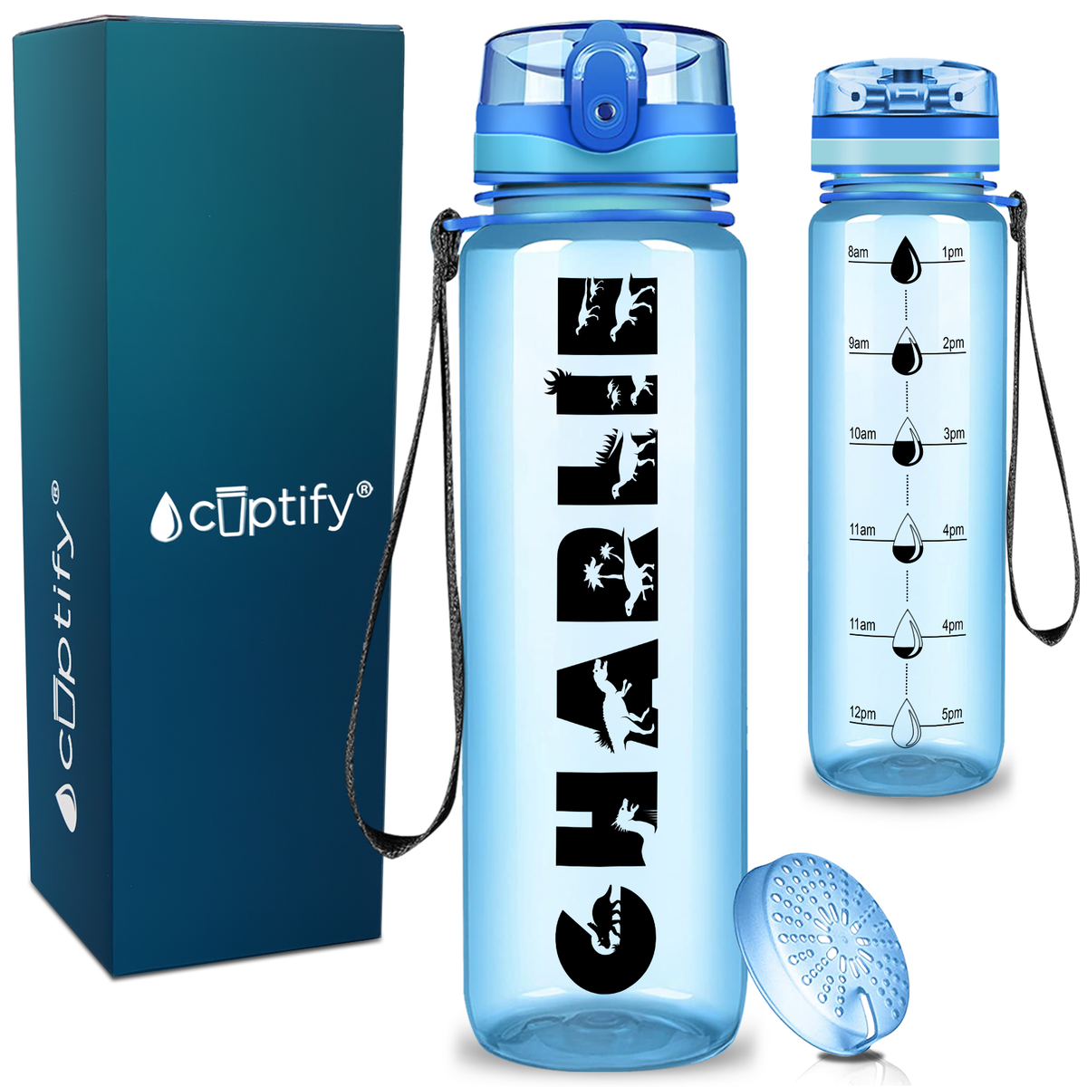 Personalized Dinosaur 32 oz Kids Water Bottle