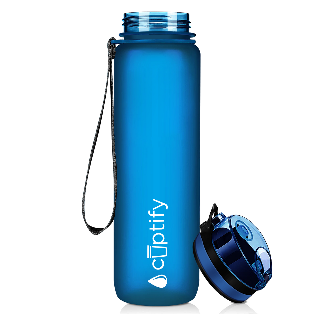 Cuptify Blue Frosted 32 oz Water Bottle
