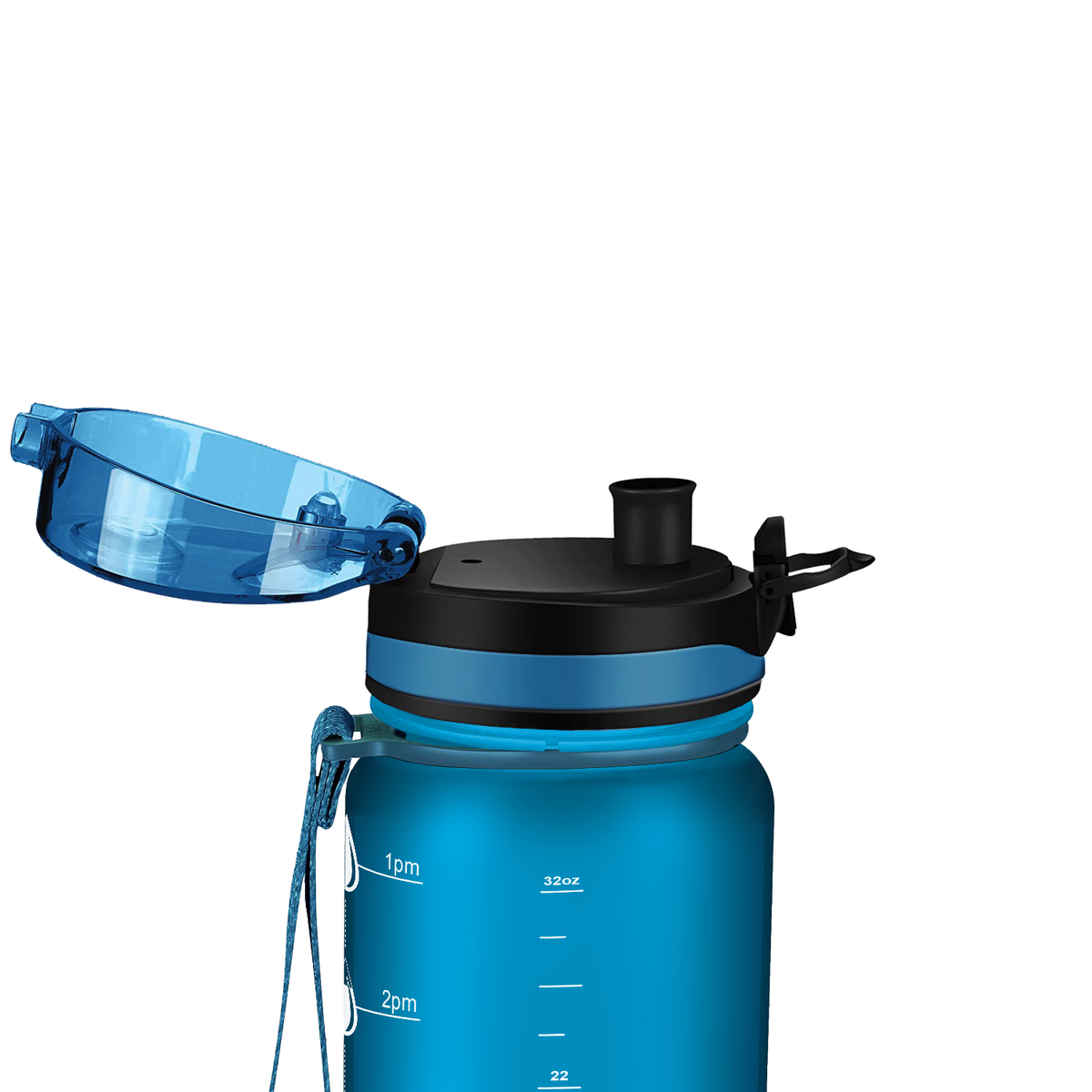 Cuptify Blue Frosted 32 oz Water Bottle