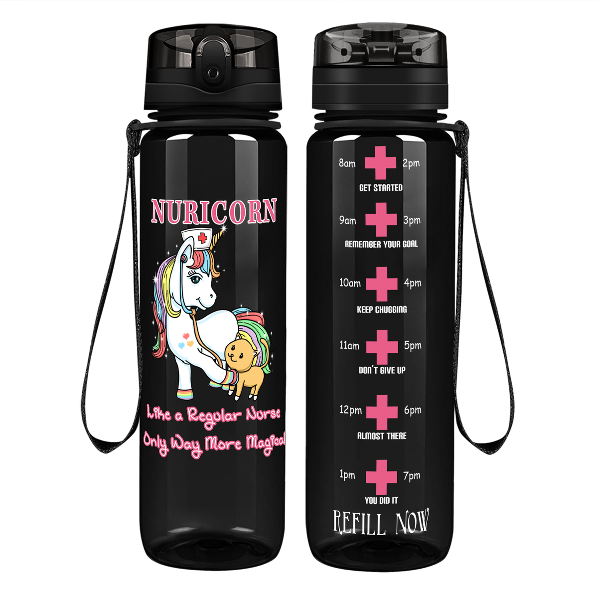 Nuricorn Way More Magical on 32oz Motivational Nurse Water Bottle