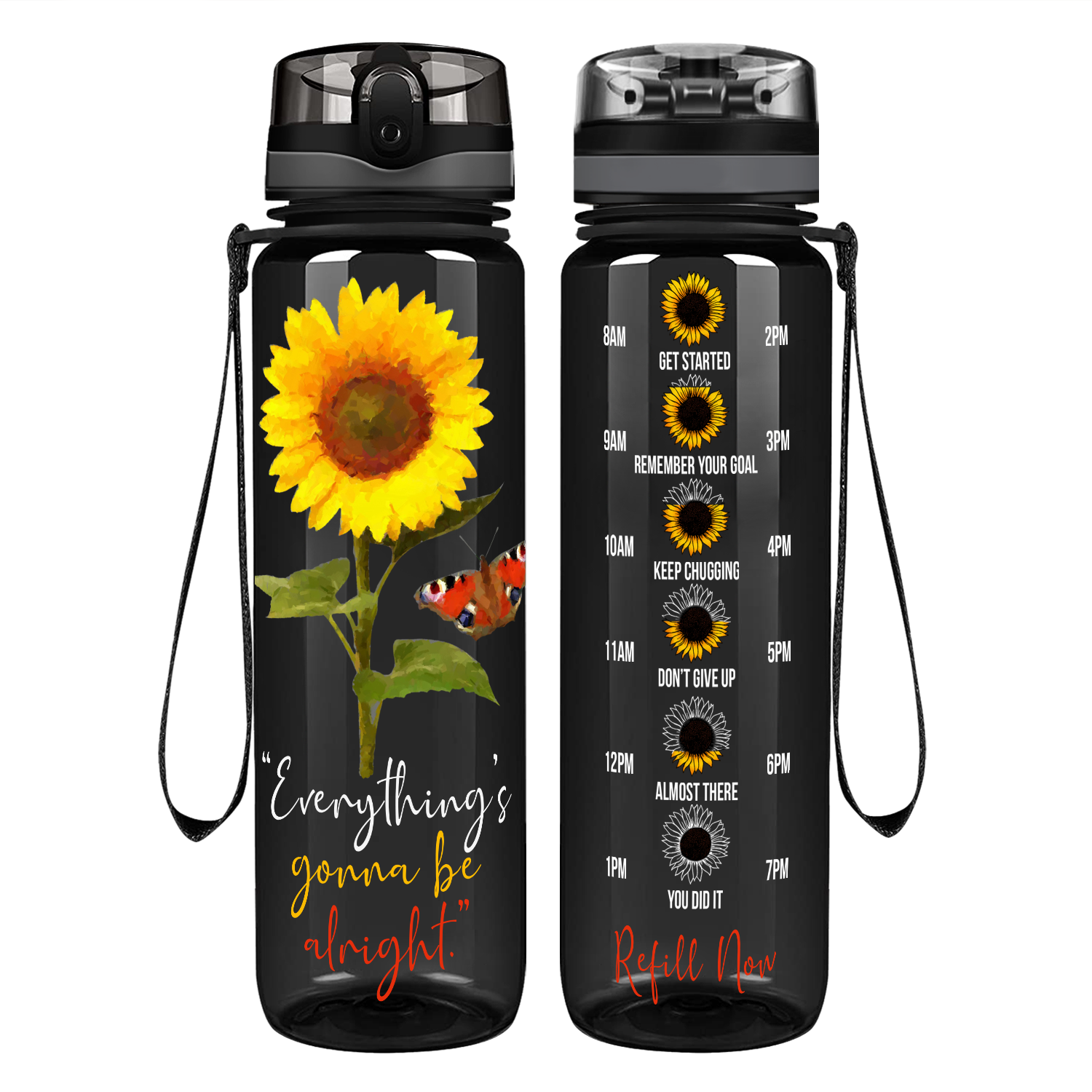 sunflower water bottle