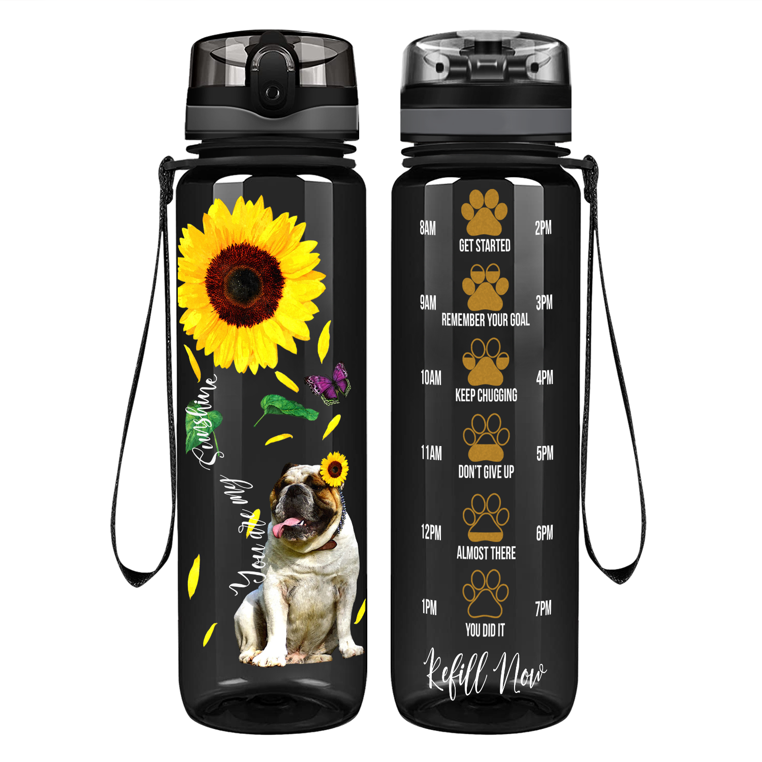 sunflower water bottle