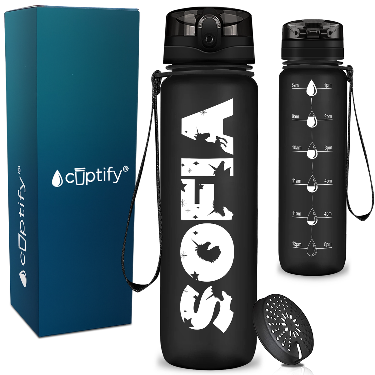 Personalized Unicorn Kids Water Bottle