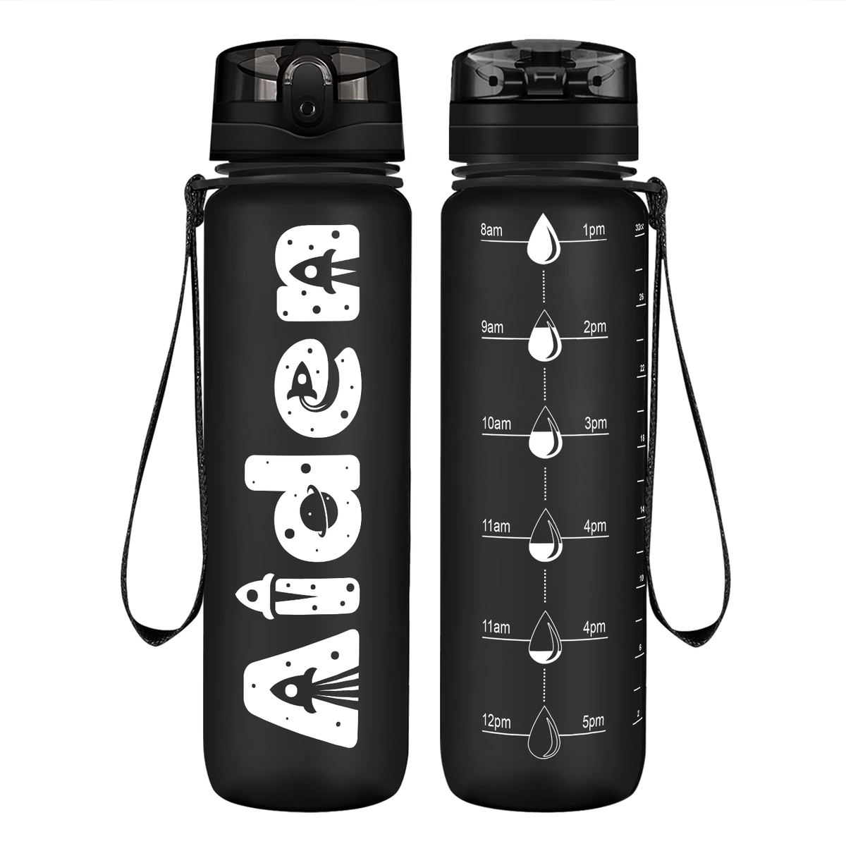 Personalized Boys 32 oz Motivational Tracking Water Bottle