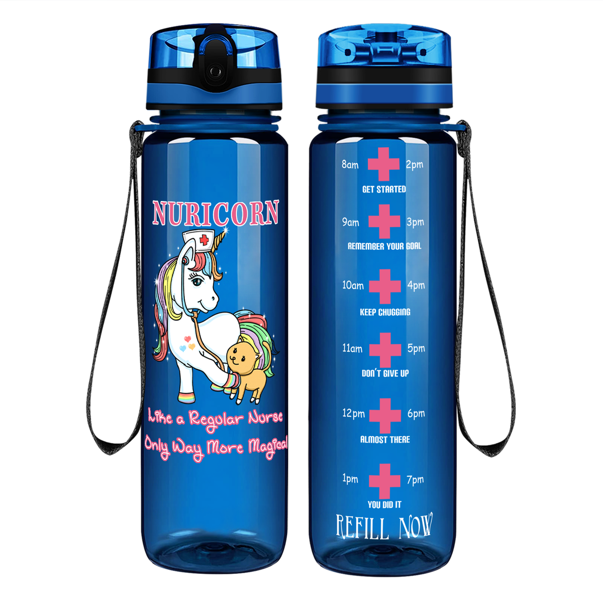 Nuricorn Way More Magical on 32oz Motivational Nurse Water Bottle
