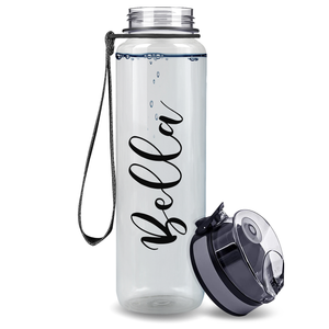 Cuptify Personalized Clear Gloss 32 oz Water Bottle