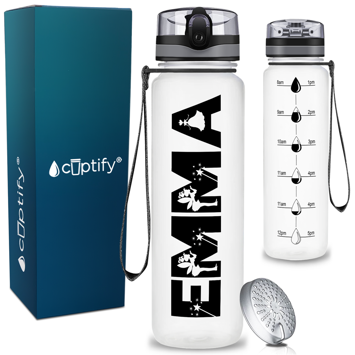 Personalized Fairy Kids Water Bottle