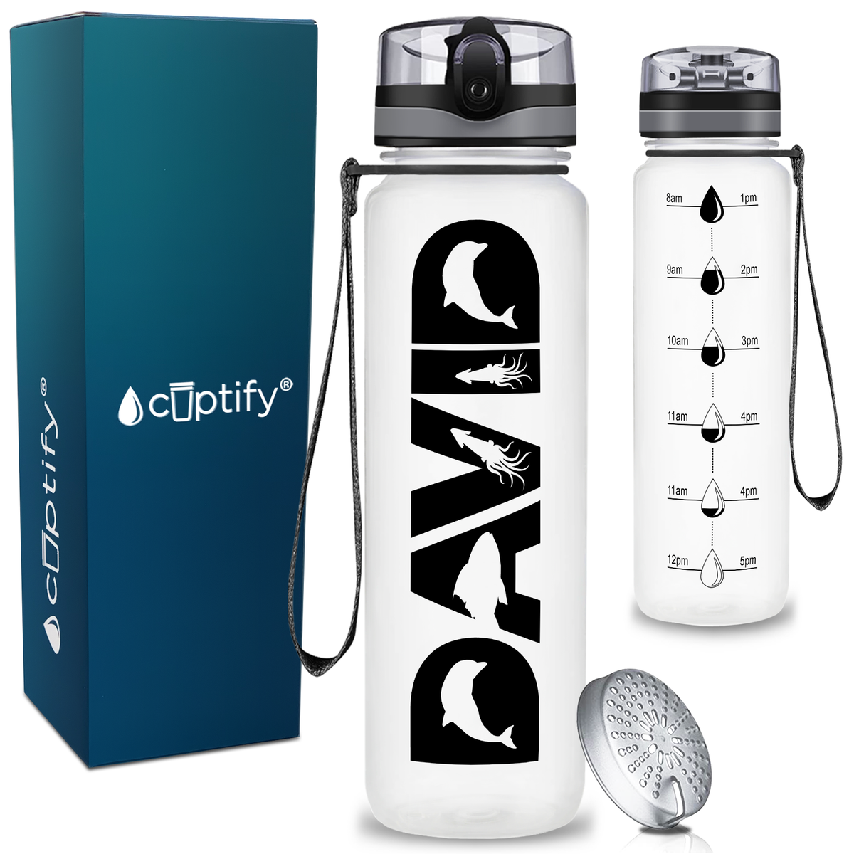 Personalized Sea Life Kids Water Bottle