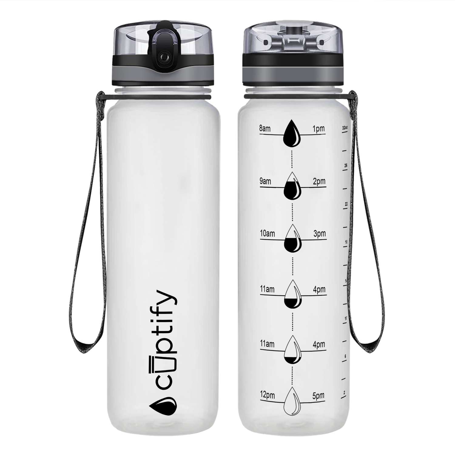 Hydration Tracker Water Bottles - Cuptify