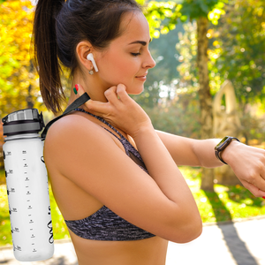 Personalized Clear Frosted 32 oz Water Bottle