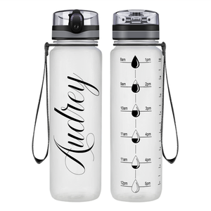 Cuptify Personalized Clear Frosted Water Bottle