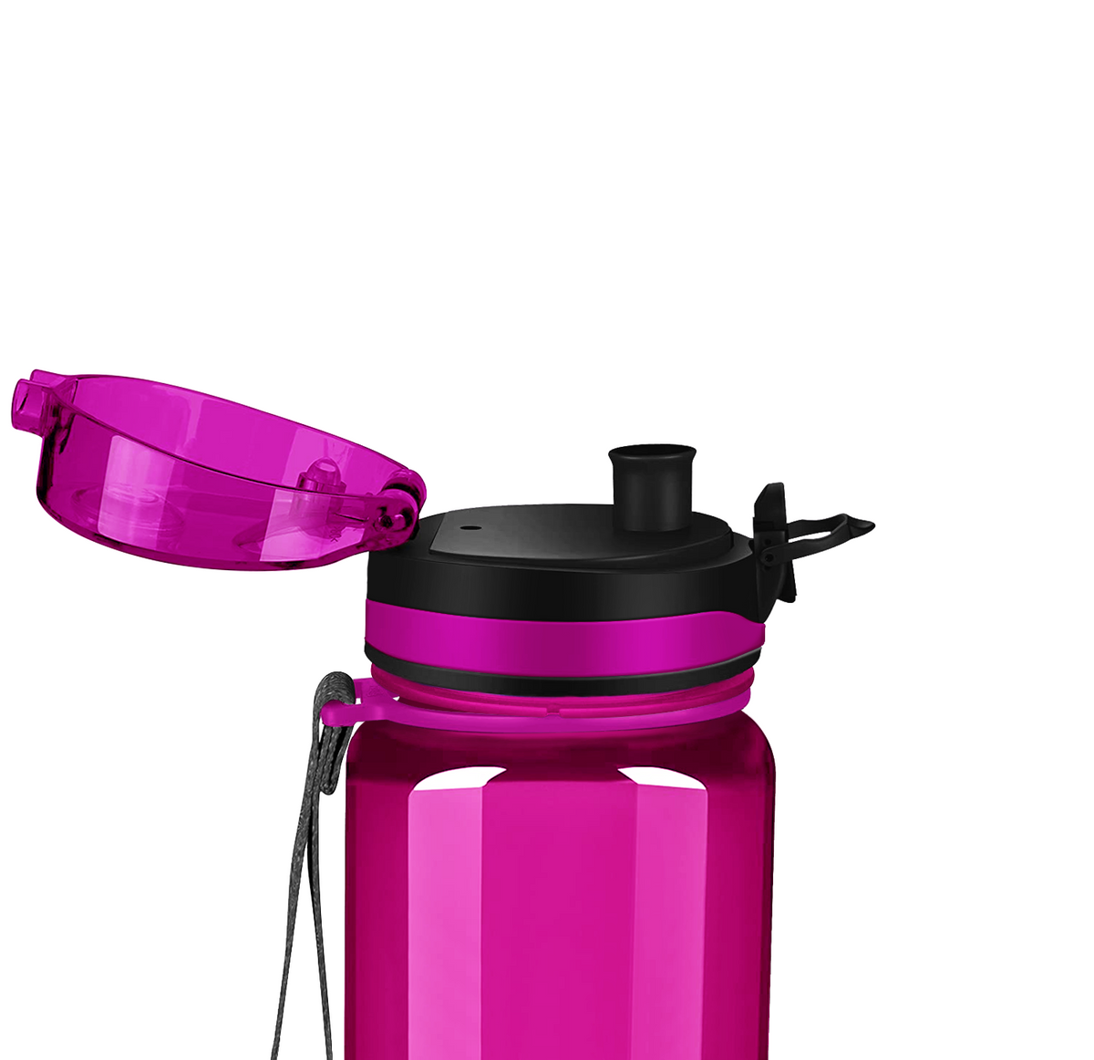 Cuptify Fuchsia Gloss 32 oz Motivational Water Bottle