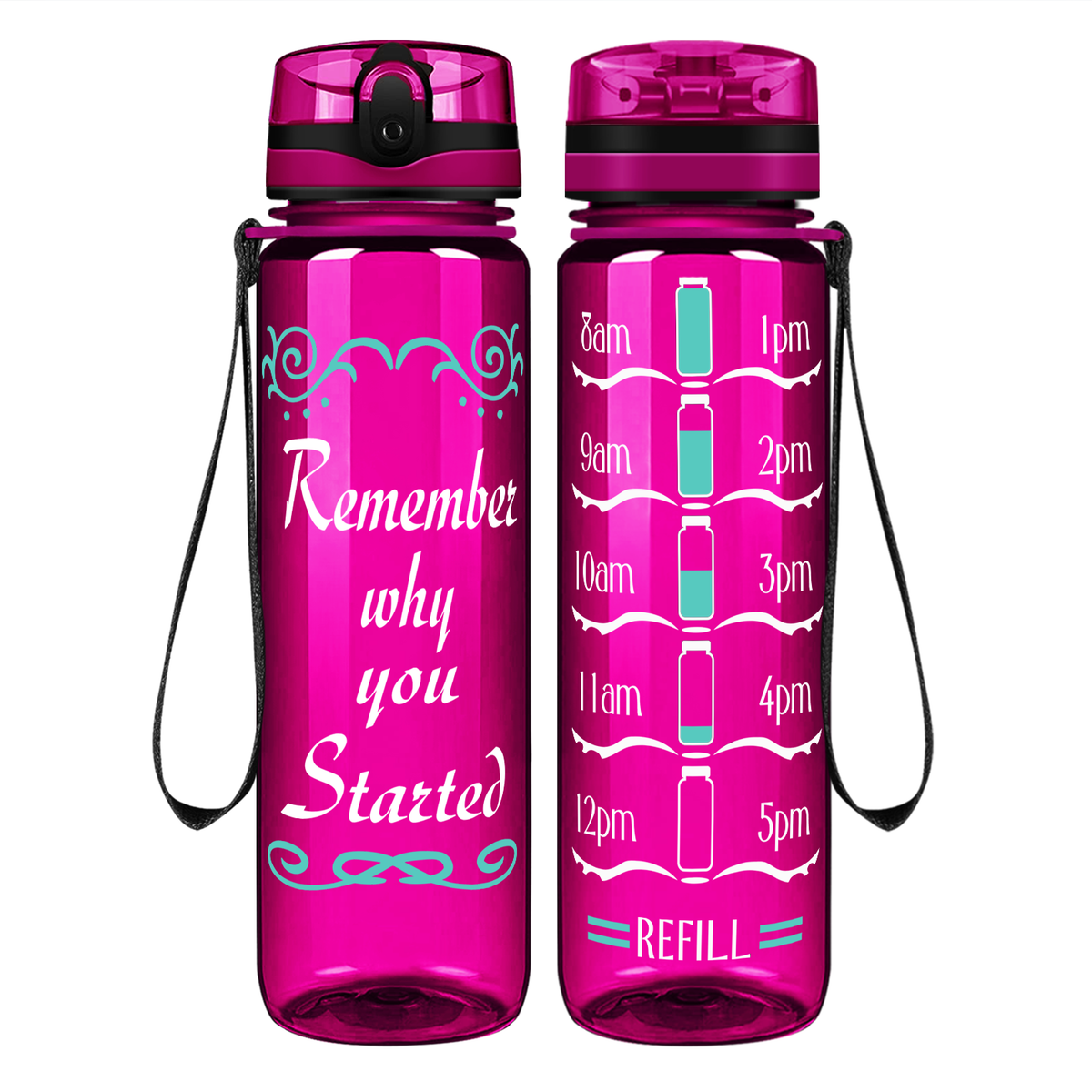 Why You Started on 32 oz Motivational Tracking Water Bottle