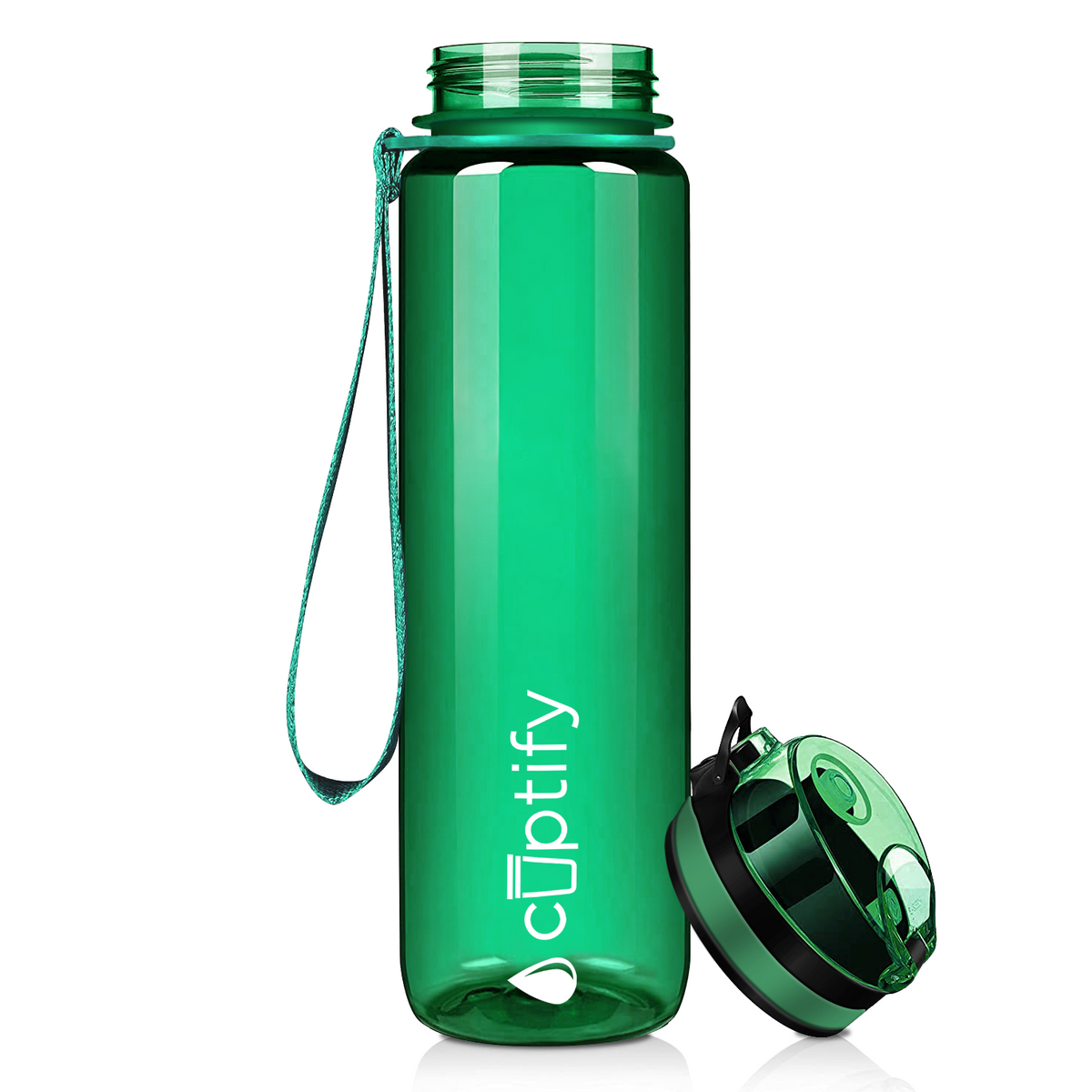 Cuptify Green 32 oz Water Bottle