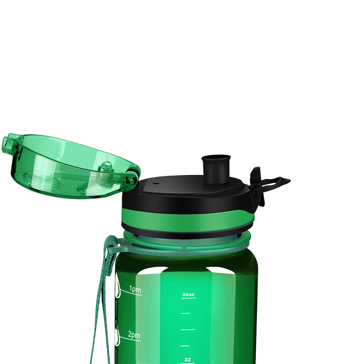 Cuptify Green 32 oz Water Bottle