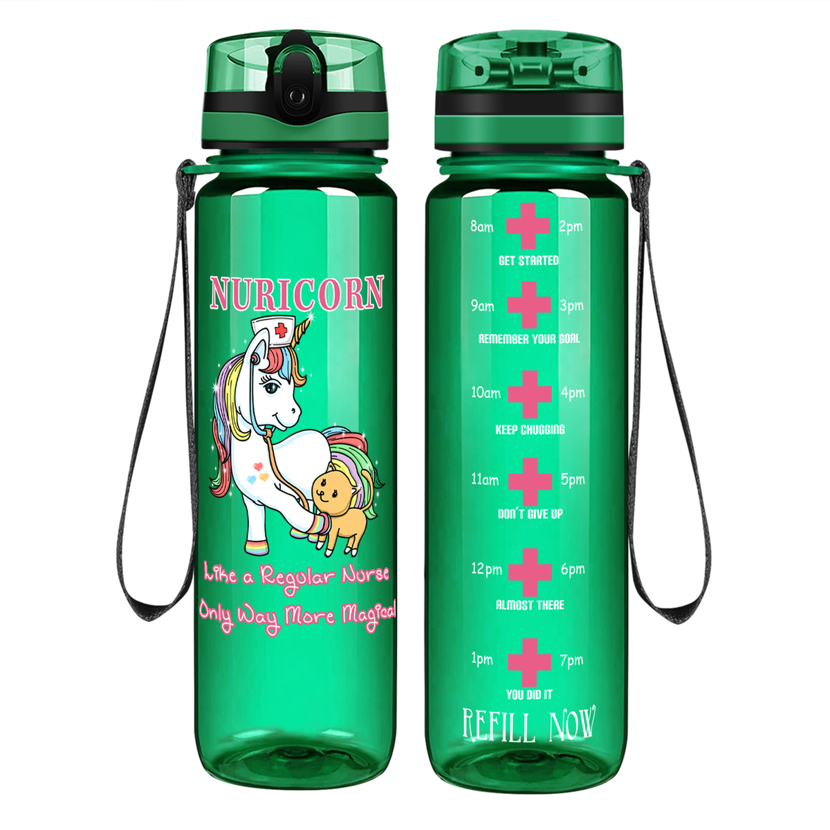 Nuricorn Way More Magical on 32oz Motivational Nurse Water Bottle