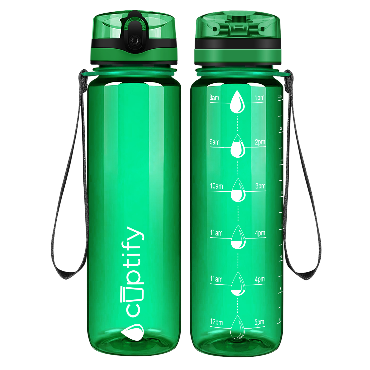 Cuptify Green Water Bottle