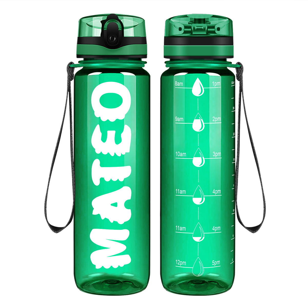 Personalized Boys 32 oz Motivational Tracking Water Bottle
