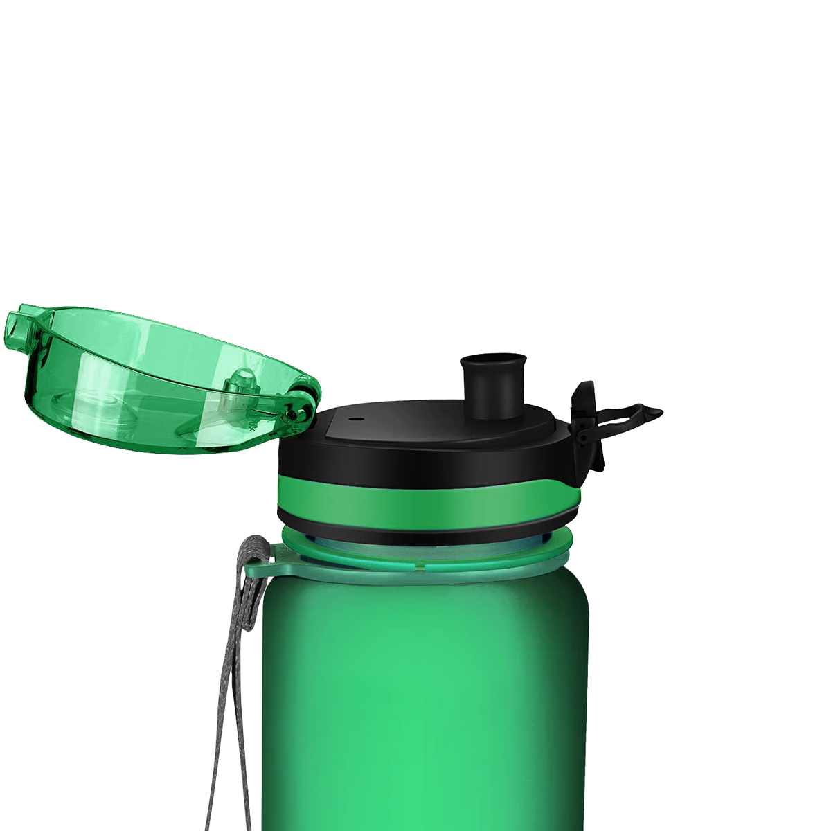 Cuptify Green Frosted 32 oz Motivational Water Bottle