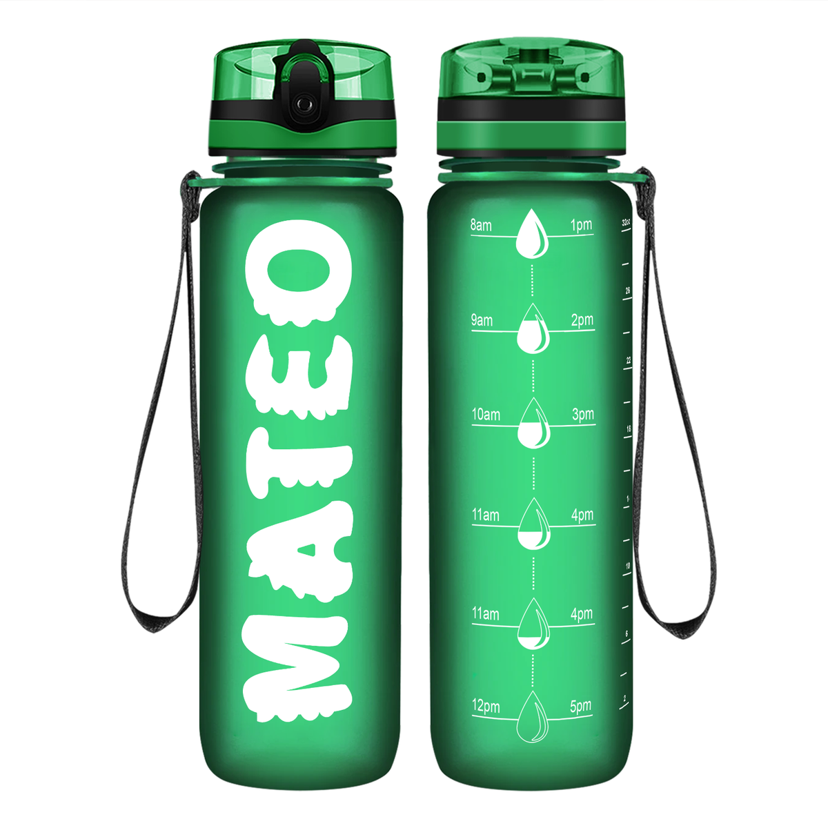 Personalized Boys 32 oz Motivational Tracking Water Bottle