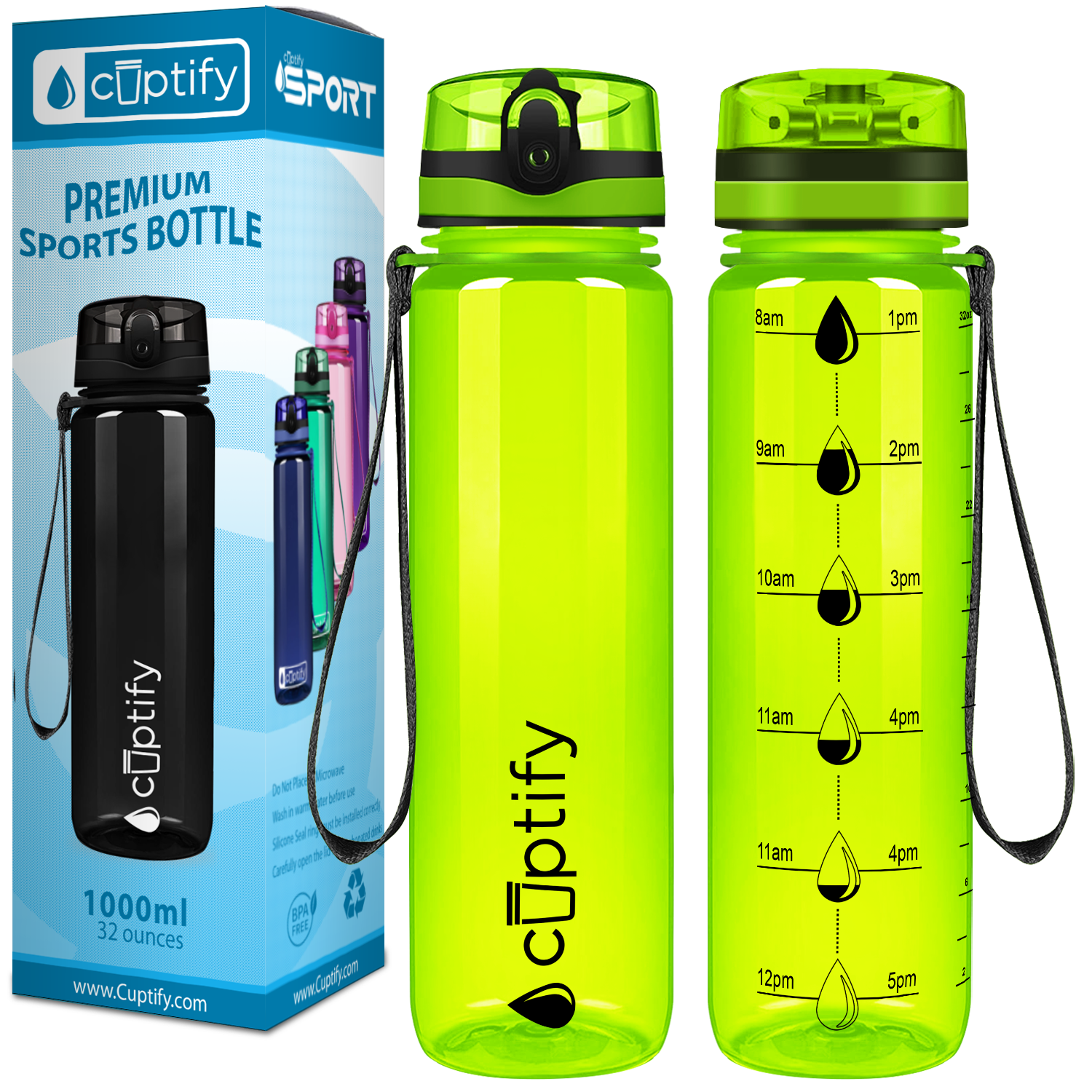 Hydration Tracker Water Bottles - Cuptify