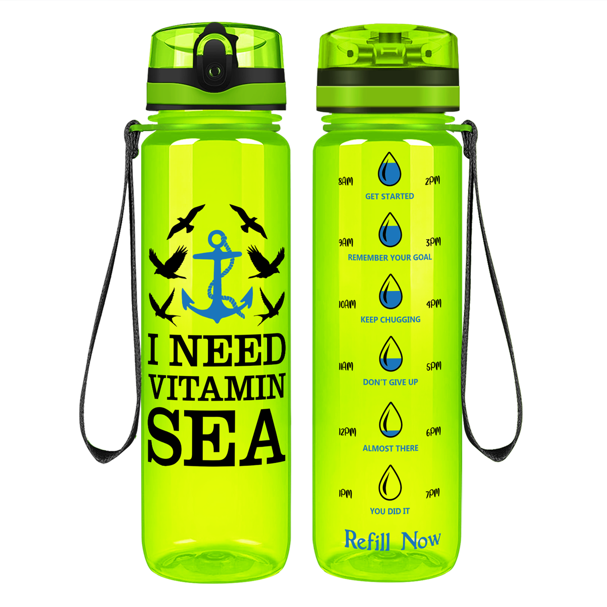 I need Vitamin Sea on 32 oz Motivational Tracking Beach Water Bottle