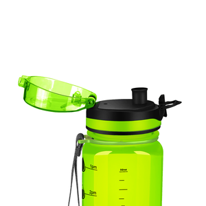 Kids Personalized on Lime 32 oz Motivational Tracking Water Bottle