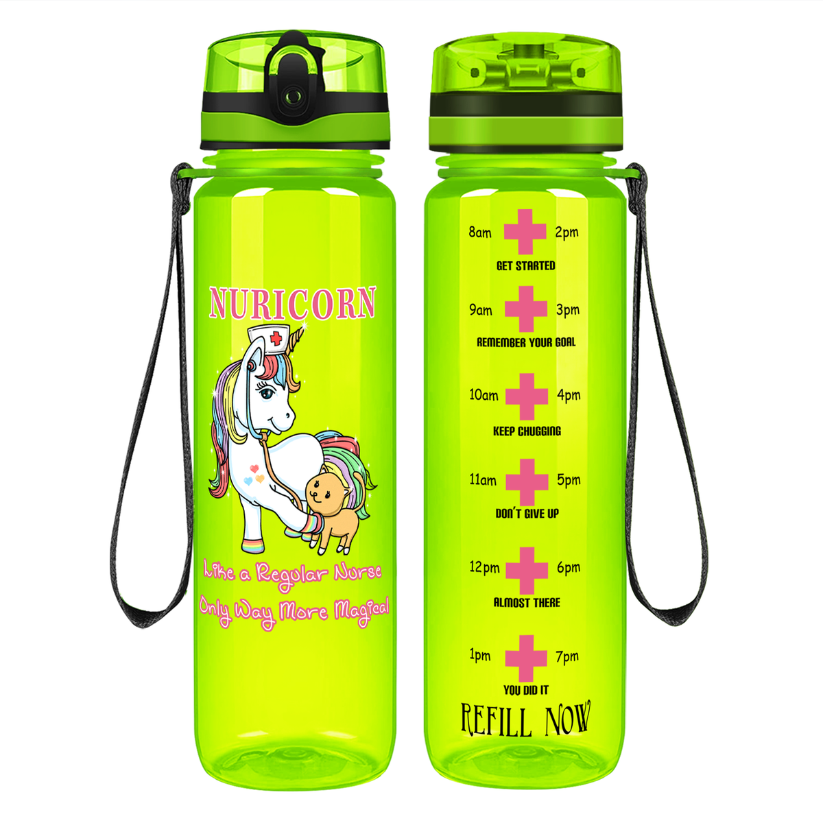 Nuricorn Way More Magical on 32oz Motivational Nurse Water Bottle