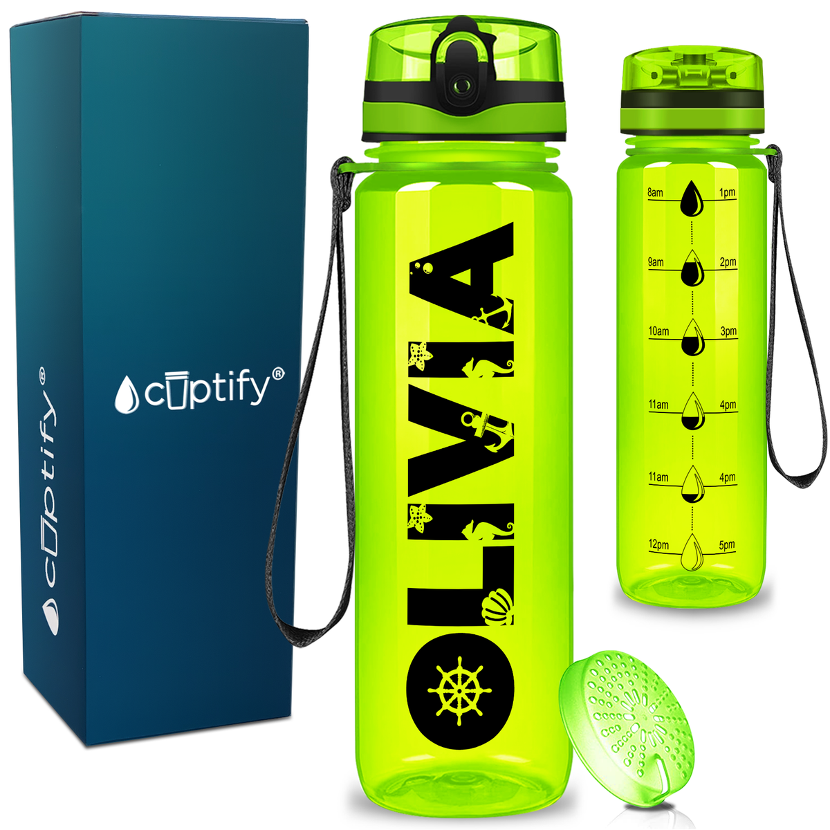 Personalized Mermaid 32 oz Kids Water Bottle