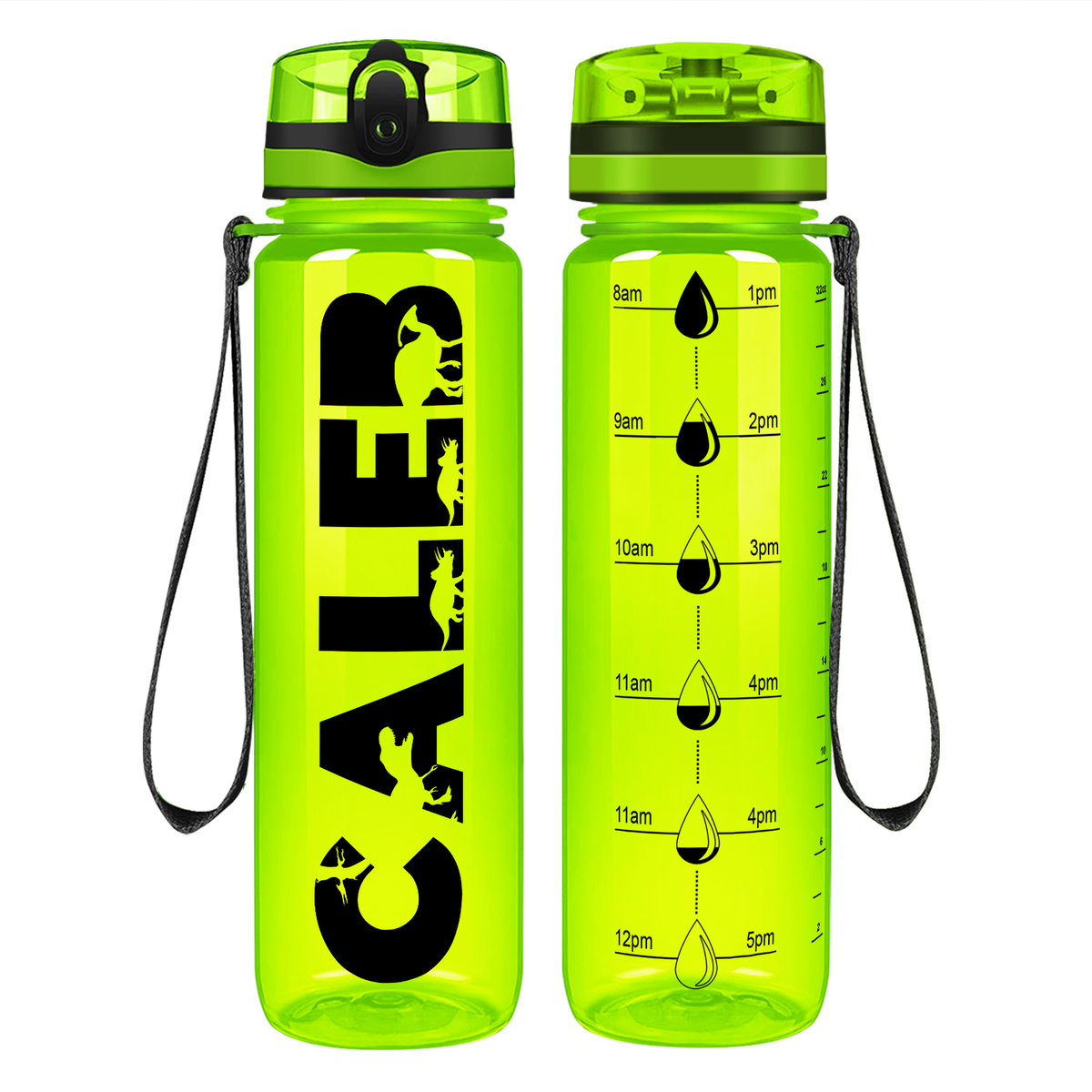 Personalized Boys 32 oz Motivational Tracking Water Bottle