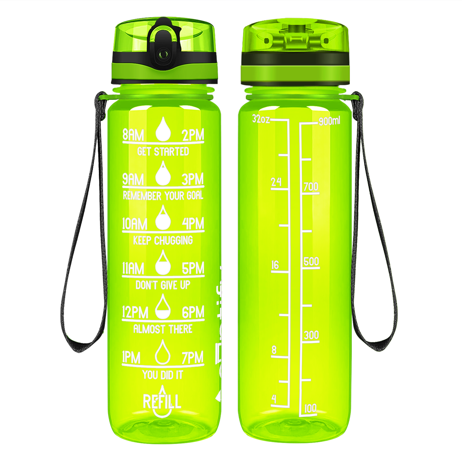 Cuptify Lemon Gloss Motivational Water Bottle