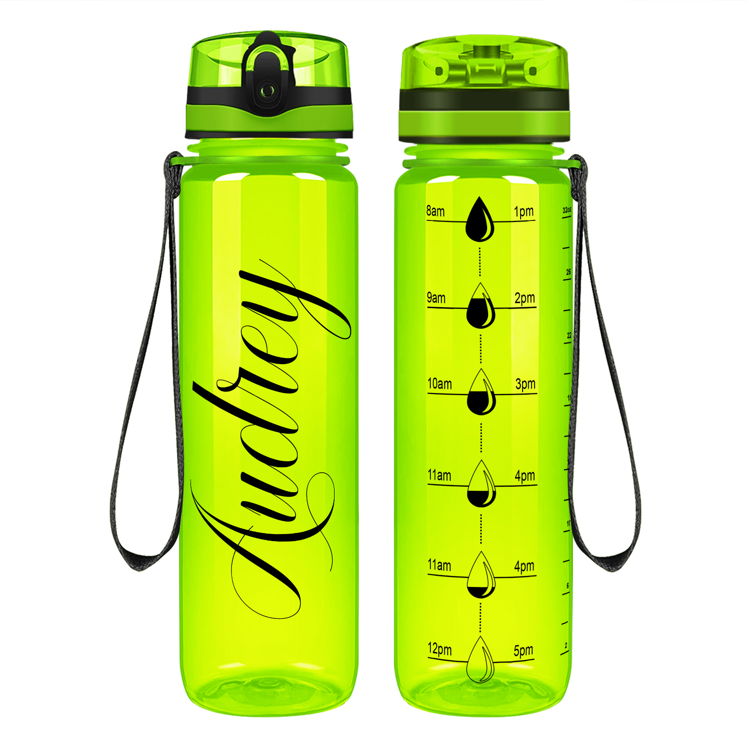 Cuptify Personalized Lemon Gloss Water Bottle