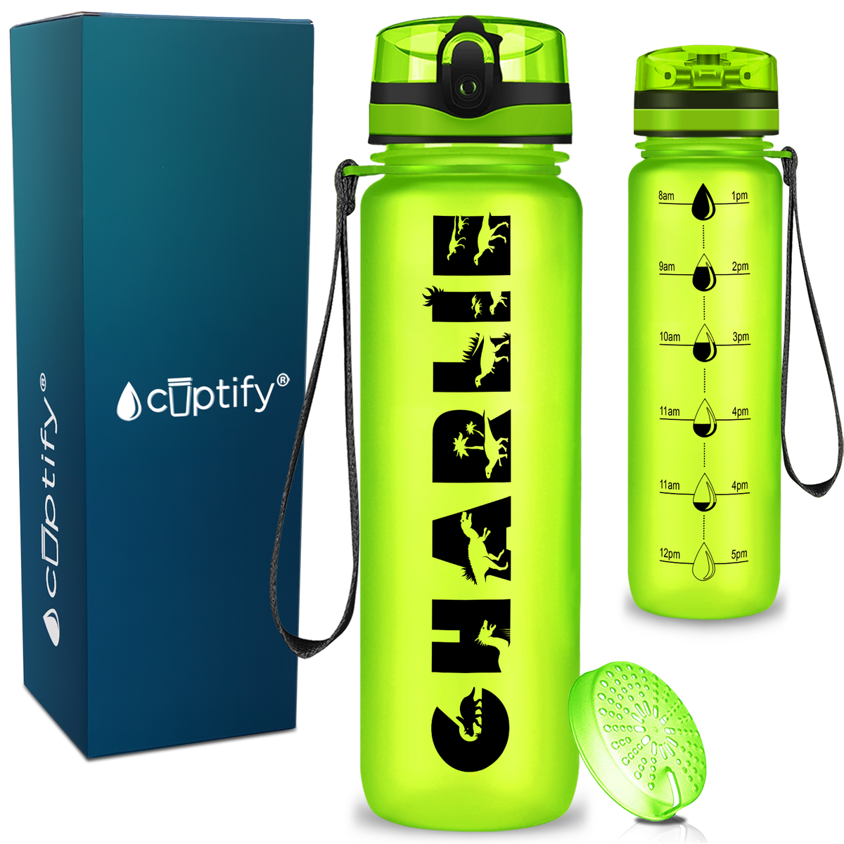 Personalized Dinosaur 32 oz Kids Water Bottle
