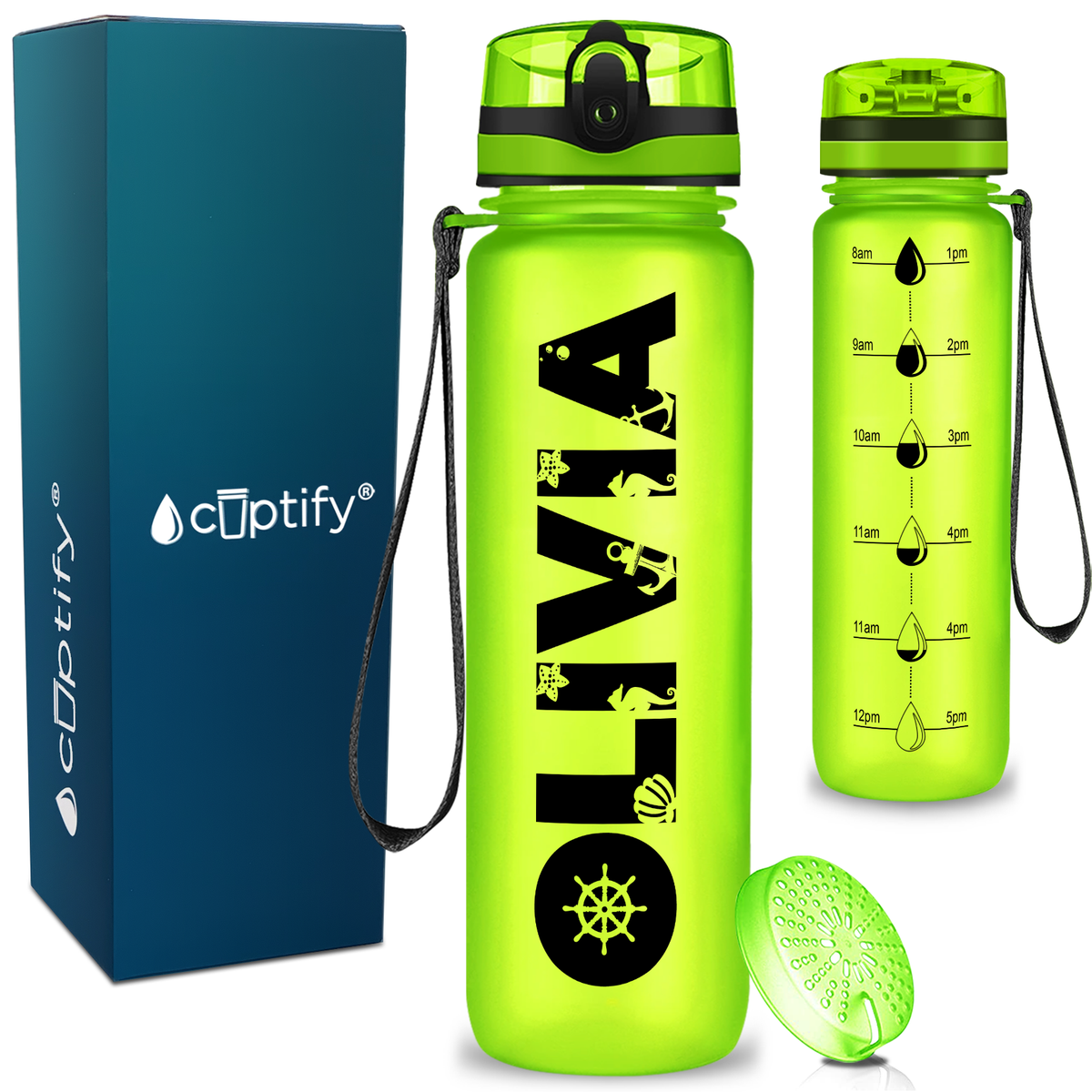 Personalized Mermaid 32 oz Kids Water Bottle