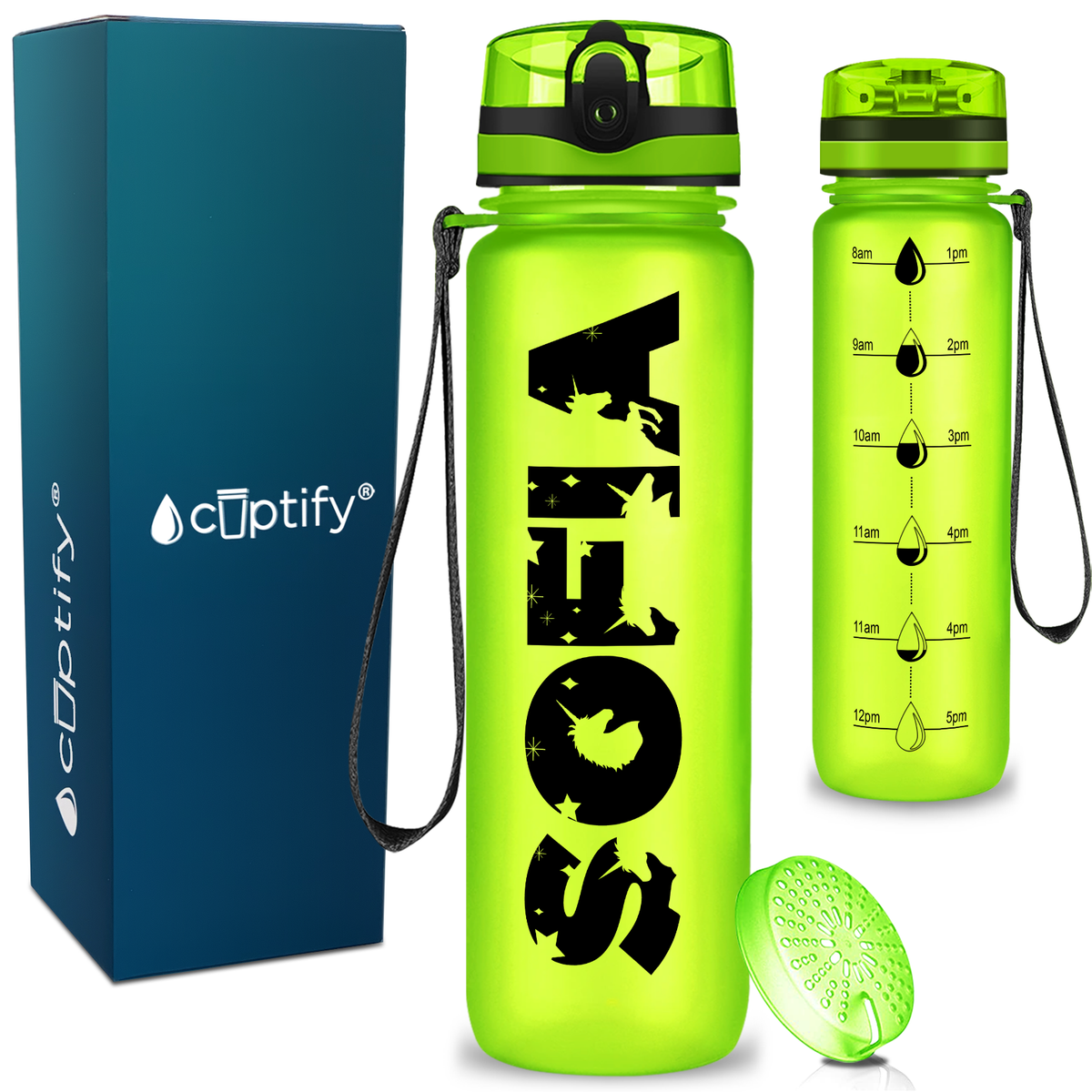 Personalized Unicorn Kids Water Bottle