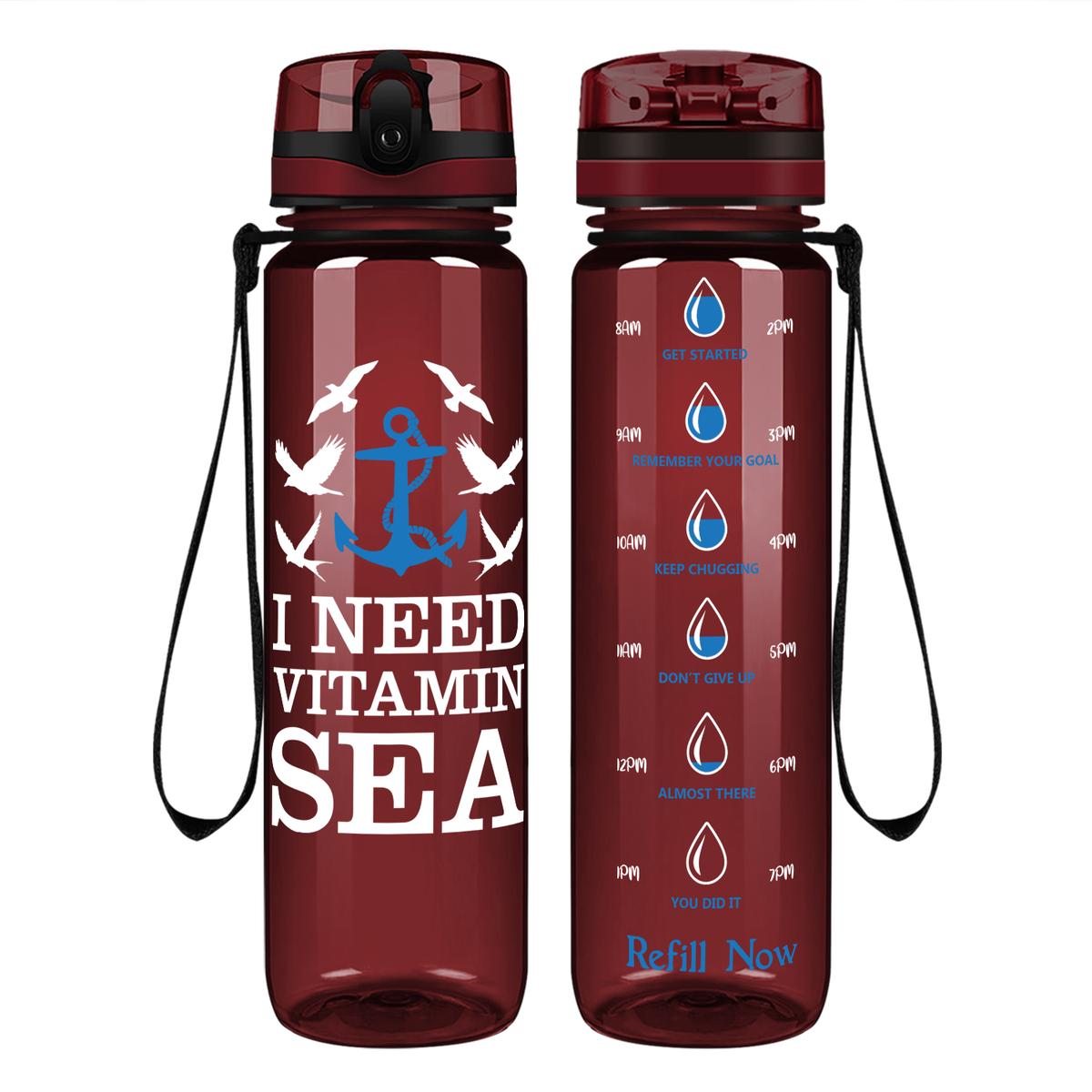 I need Vitamin Sea on 32 oz Motivational Tracking Beach Water Bottle