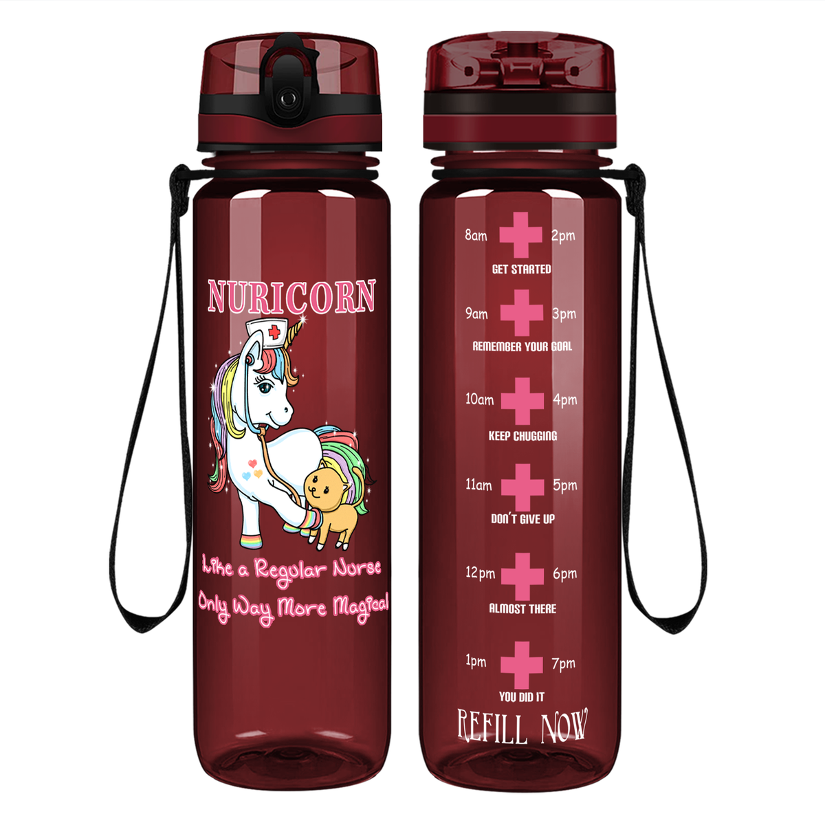 Nuricorn Way More Magical on 32oz Motivational Nurse Water Bottle