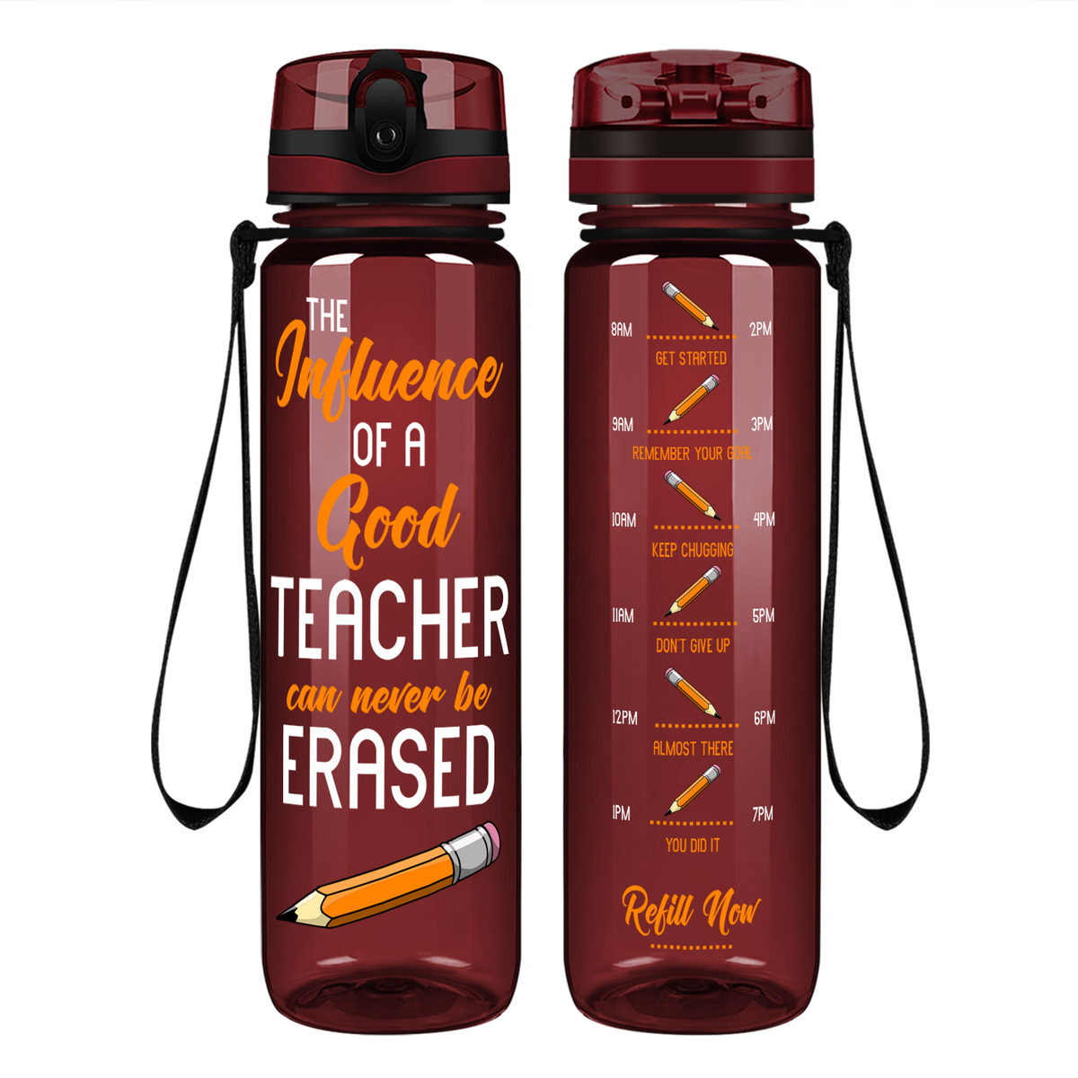The Influence of a Good Teacher on 32 oz Motivational Tracking Water Bottle