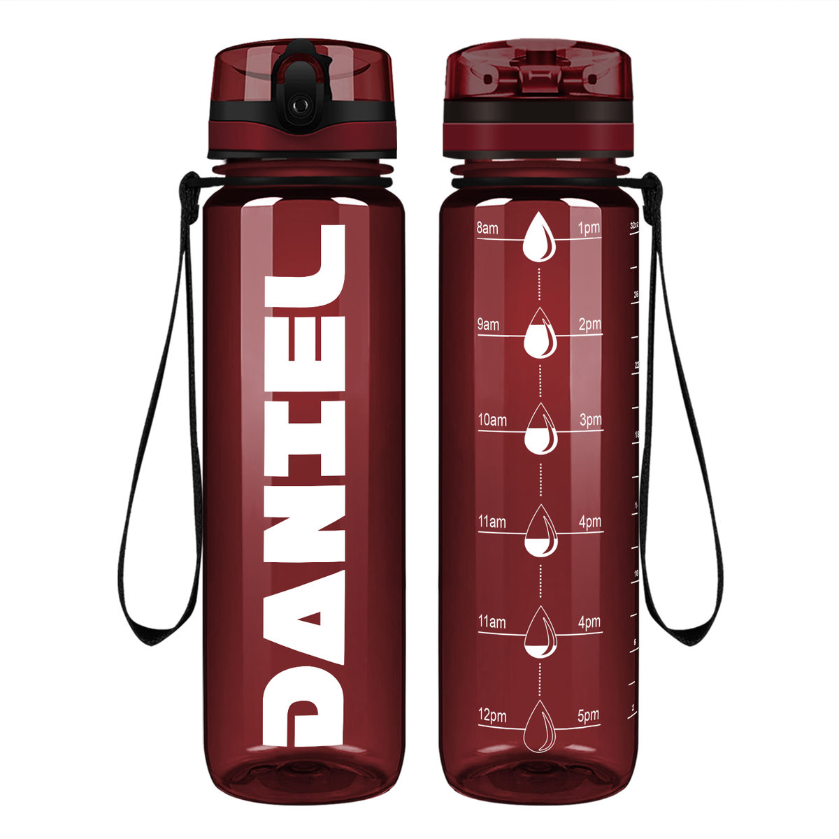 Personalized Boys 32 oz Motivational Tracking Water Bottle