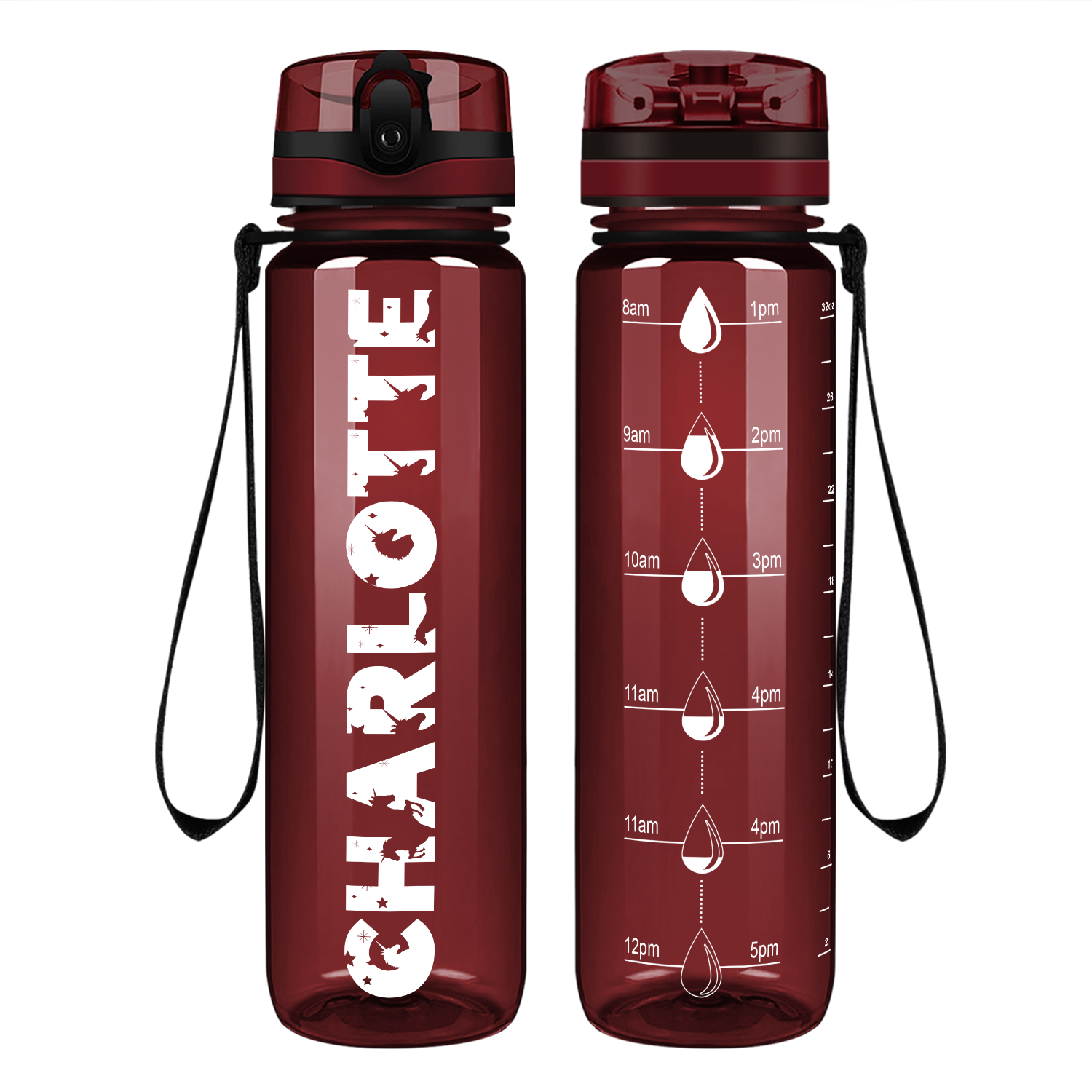 Cuptify Kids Personalized on Maro Motivational Tracking Water Bottle